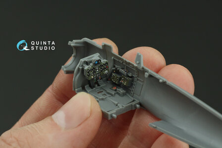 Quinta Studio QD72163 -  A6M2 Zero (Nakajima Prod.) 3D-Printed &amp; coloured Interior on decal paper (Tamiya) - 1:72