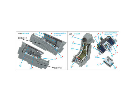 Quinta Studio QD72161 -  MiG-29SMT 3D-Printed &amp; coloured Interior on decal paper (GWH) - 1:72