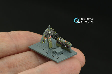 Quinta Studio QD72148 -  F6F-5 Hellcat 3D-Printed &amp; coloured Interior on decal paper (Eduard) - 1:72