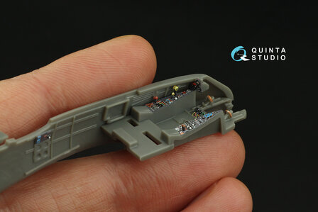 Quinta Studio QD72141 -  Me 410 3D-Printed &amp; coloured Interior on decal paper (Airfix) - 1:72