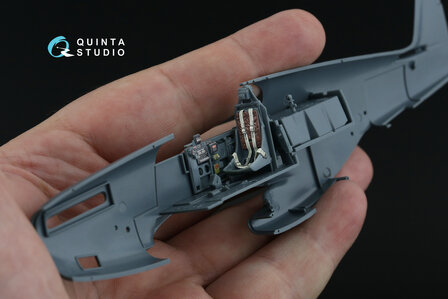 Quinta Studio QD48500 -  P-51B late/P-51C Late 3D-Printed &amp; coloured Interior on decal paper (Eduard) - 1:48