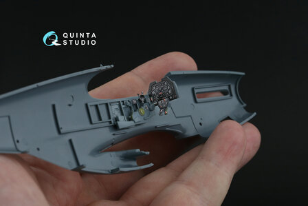 Quinta Studio QD48500 -  P-51B late/P-51C Late 3D-Printed &amp; coloured Interior on decal paper (Eduard) - 1:48