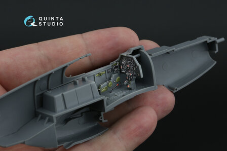 Quinta Studio QD48482 -  P-51B/C (Late) 3D-Printed &amp; coloured Interior on decal paper (Tamiya) - 1:48