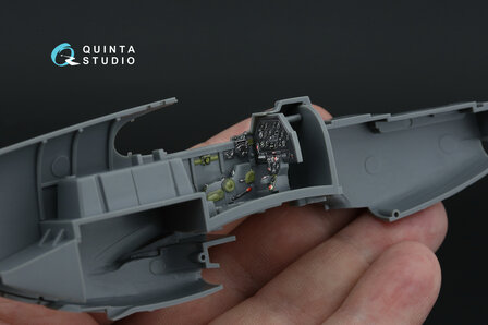 Quinta Studio QD48481 -  P-51B/C (Early) 3D-Printed &amp; coloured Interior on decal paper (Tamiya) - 1:48