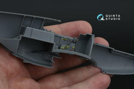 Quinta Studio QD48481 -  P-51B/C (Early) 3D-Printed &amp; coloured Interior on decal paper (Tamiya) - 1:48