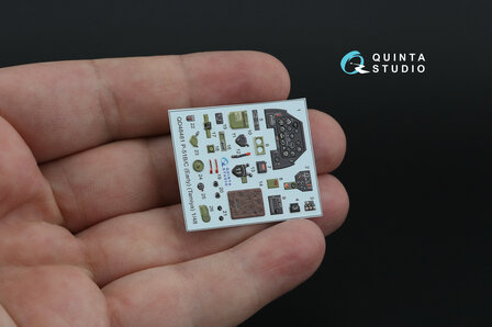 Quinta Studio QD48481 -  P-51B/C (Early) 3D-Printed &amp; coloured Interior on decal paper (Tamiya) - 1:48