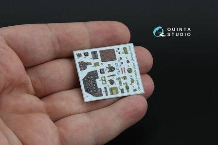 Quinta Studio QD48481 -  P-51B/C (Early) 3D-Printed &amp; coloured Interior on decal paper (Tamiya) - 1:48