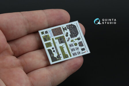 Quinta Studio QD48472 -  A-36 3D-Printed &amp; coloured Interior on decal paper (Accurate Miniatures/Italeri) - 1:48