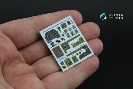 Quinta Studio QD48472 -  A-36 3D-Printed &amp; coloured Interior on decal paper (Accurate Miniatures/Italeri) - 1:48