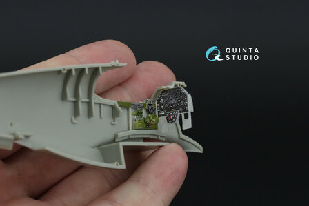 Quinta Studio QD48472 -  A-36 3D-Printed &amp; coloured Interior on decal paper (Accurate Miniatures/Italeri) - 1:48