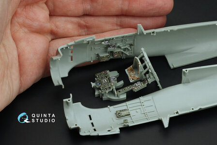 Quinta Studio QD48469 -  A6M2 Zero (Nakajima Prod.) 3D-Printed &amp; coloured Interior on decal paper (Academy) - 1:48