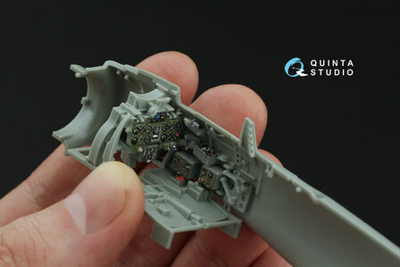 Quinta Studio QD48469 -  A6M2 Zero (Nakajima Prod.) 3D-Printed &amp; coloured Interior on decal paper (Academy) - 1:48