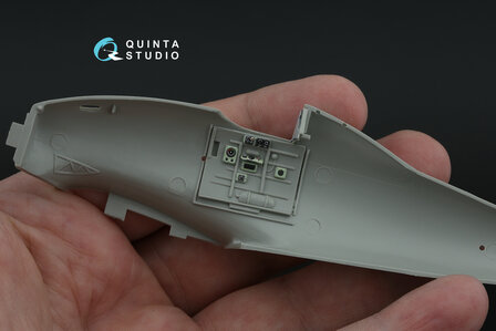 Quinta Studio QD48467 -  Macchi MC.200 Saetta (Late) 3D-Printed &amp; coloured Interior on decal paper (Italeri/Tamiya) - 1:48