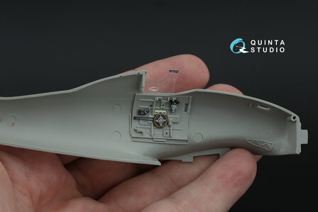 Quinta Studio QD48467 -  Macchi MC.200 Saetta (Late) 3D-Printed &amp; coloured Interior on decal paper (Italeri/Tamiya) - 1:48