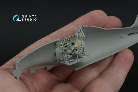 Quinta Studio QD48466 -  Macchi MC.200 Saetta (Early) 3D-Printed &amp; coloured Interior on decal paper (Italeri) - 1:48