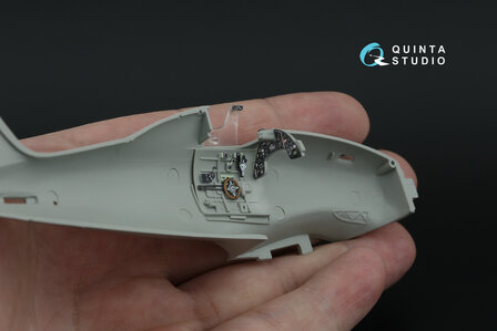 Quinta Studio QD48466 -  Macchi MC.200 Saetta (Early) 3D-Printed &amp; coloured Interior on decal paper (Italeri) - 1:48