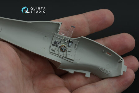 Quinta Studio QD48466 -  Macchi MC.200 Saetta (Early) 3D-Printed &amp; coloured Interior on decal paper (Italeri) - 1:48