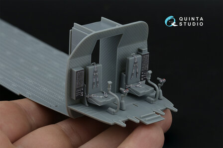 Quinta Studio QD48464 -  CH-47A 3D-Printed &amp; coloured Interior on decal paper (HobbyBoss) - 1:48