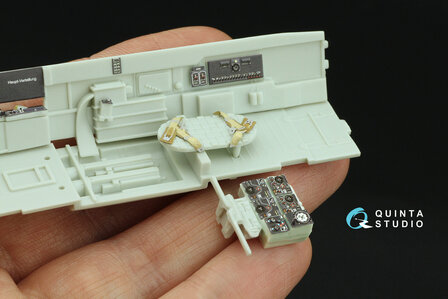 Quinta Studio QD48435 -  Bf 110G-2 3D-Printed &amp; coloured Interior on decal paper (Revell) - 1:48