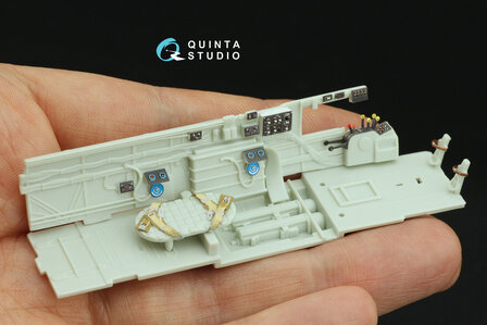 Quinta Studio QD48435 -  Bf 110G-2 3D-Printed &amp; coloured Interior on decal paper (Revell) - 1:48