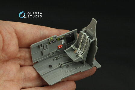 Quinta Studio QD32223 -  P-40M 3D-Printed &amp; coloured Interior on decal paper  (Hasegawa) - 1:32