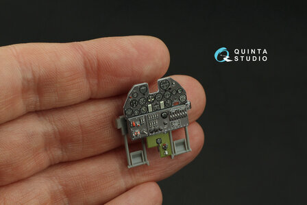 Quinta Studio QD32223 -  P-40M 3D-Printed &amp; coloured Interior on decal paper  (Hasegawa) - 1:32