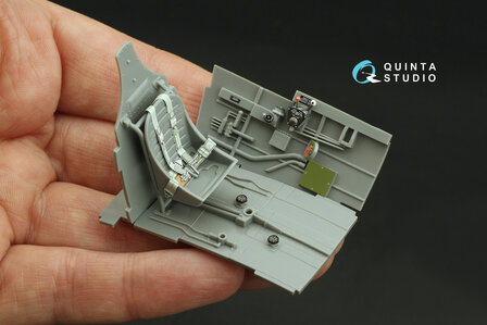 Quinta Studio QD32223 -  P-40M 3D-Printed &amp; coloured Interior on decal paper  (Hasegawa) - 1:32