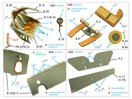 Quinta Studio QD32196 -  Nieuport XXIII 3D-Printed &amp; coloured Interior on decal paper (CSM) - 1:32