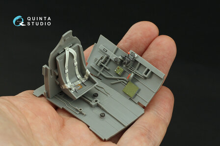 Quinta Studio QD32217 -  P-40N early 3D-Printed &amp; coloured Interior on decal paper  (Hasegawa/Eduard) - 1:32