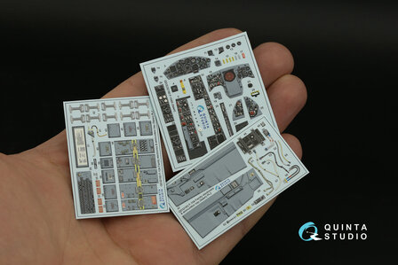 Quinta Studio QD32180 -  F-104S 3D-Printed &amp; coloured Interior on decal paper (Italeri) - 1:32