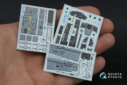 Quinta Studio QD32181 -  F-104S-ASA 3D-Printed &amp; coloured Interior on decal paper (Italeri) - 1:32