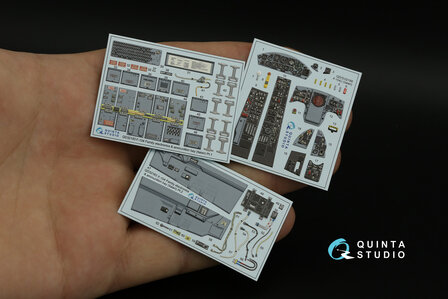 Quinta Studio QD32188 -  F-104J 3D-Printed &amp; coloured Interior on decal paper (Italeri) - 1:32