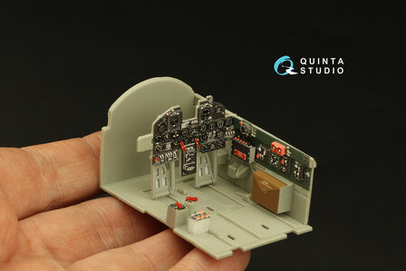 Quinta Studio QD32190 -  P-47N Thunderbolt 3D-Printed &amp; coloured Interior on decal paper (Trumpeter) - 1:32