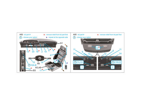 Quinta Studio QD24019 -  Porsche 911 Turbo (930) 3D-Printed &amp; coloured Interior on decal paper (Tamiya) - 1:24