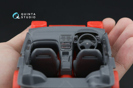 Quinta Studio QD24020 -  Nissan Fairlady 300ZX Z32 3D-Printed &amp; coloured Interior on decal paper (Hasegawa) - 1:24