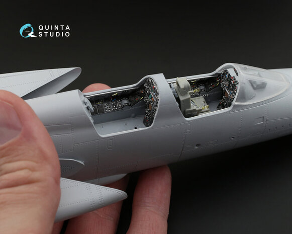 Quinta Studio QD48073 - F-105G Thunderchief  3D-Printed & coloured Interior on decal paper  (for HobbyBoss kit) - 1:48