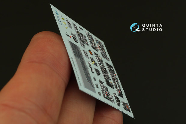 Quinta Studio QD48055 - F-4J  3D-Printed & coloured Interior on decal paper  (for ZM/SWS kit) - 1:48