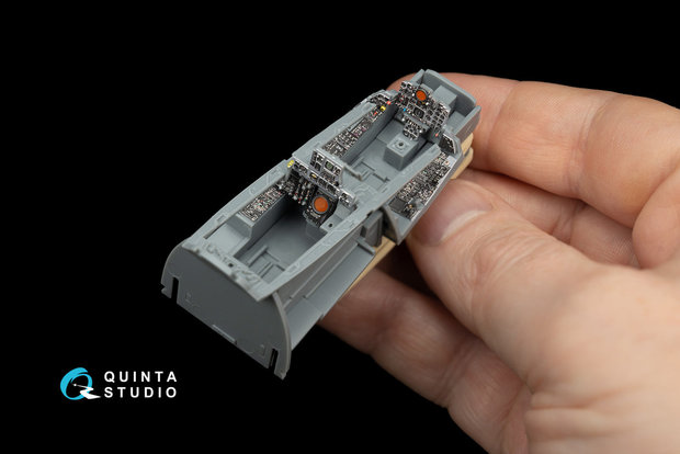 Quinta Studio QD48055 - F-4J  3D-Printed & coloured Interior on decal paper  (for ZM/SWS kit) - 1:48