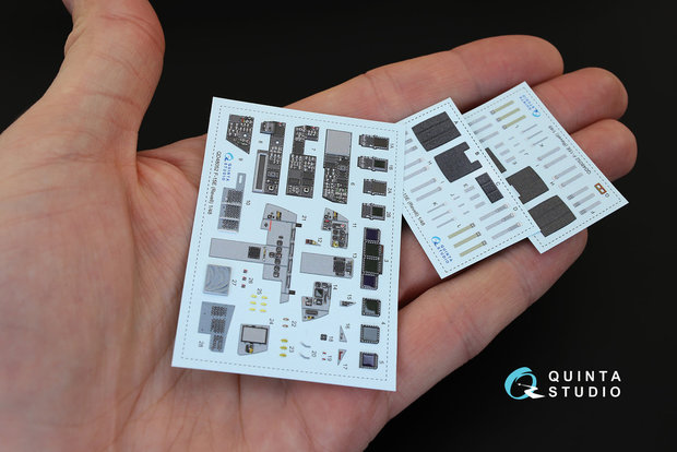 Quinta Studio QD48052 - F-15E Strike Eagle  3D-Printed & coloured Interior on decal paper  (for Revell kit) - 1:48