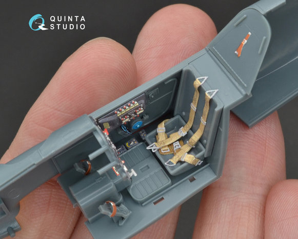 Quinta Studio QD48094 - Bf 109G-6 3D-Printed & coloured Interior on decal paper (for Eduard  kit) - 1:48