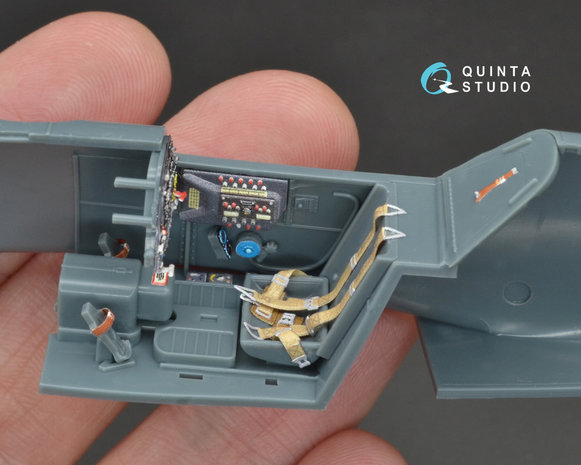 Quinta Studio QD48094 - Bf 109G-6 3D-Printed & coloured Interior on decal paper (for Eduard  kit) - 1:48