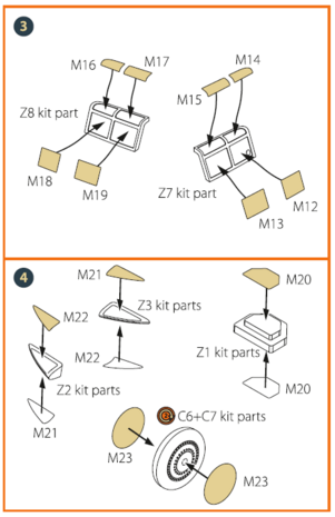 Clear Prop Models CPA72052 - A5M2b Claude (early version) for CP kit painting mask "yellow kabuki paper" - 1:72 