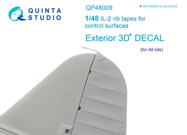 Quinta Studio QP48009 - IL-2 rib tapes for control surfaces (All kits) - 1:48