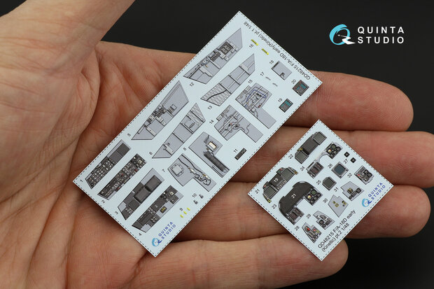 Quinta Studio QD48215 - F/A-18D Early 3D-Printed & coloured Interior on decal paper (for Kinetic kit) - 1:48