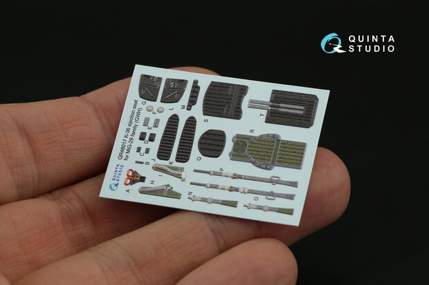 Quinta Studio QR48017 - K-36 ejection seat for MiG-29 family (for GWH kit) - 1:48