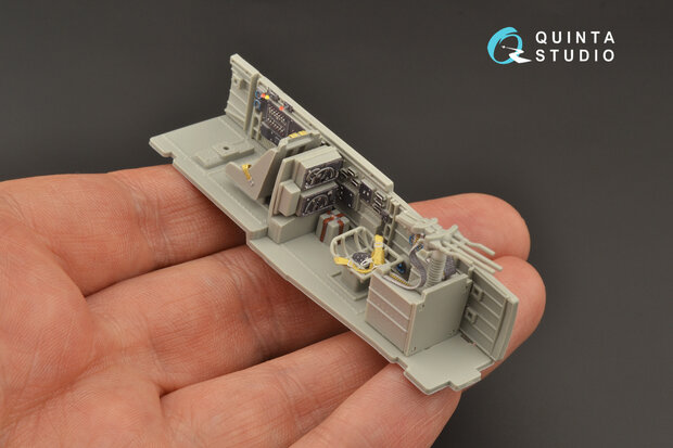 Quinta Studio QD48207 - Ju 87D/G 3D-Printed & coloured Interior on decal paper (for Italeri kit) - 1:48