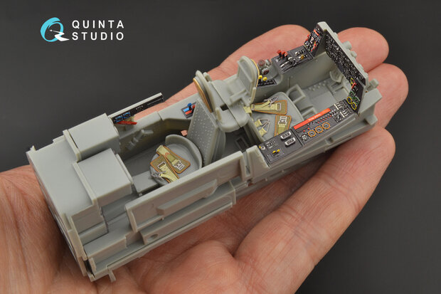 Quinta Studio QD32103 - He 219 3D-Printed & coloured Interior on decal paper (for ZM SWS kit) - 1:32