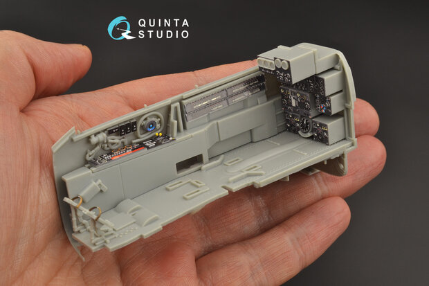 Quinta Studio QD32103 - He 219 3D-Printed & coloured Interior on decal paper (for ZM SWS kit) - 1:32