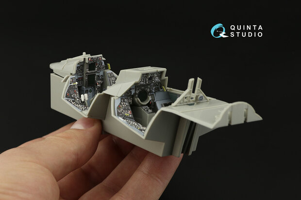 Quinta Studio QD32098 - F-14A 3D-Printed & coloured Interior on decal paper (for Trumpeter kit) - 1:32