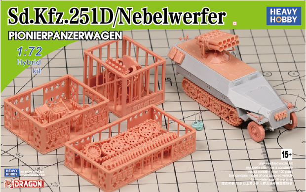 Heavy Hobby PK-72003 - WWII German Sdkfz.251/Nebelwerfer Ausf.D - 1:72